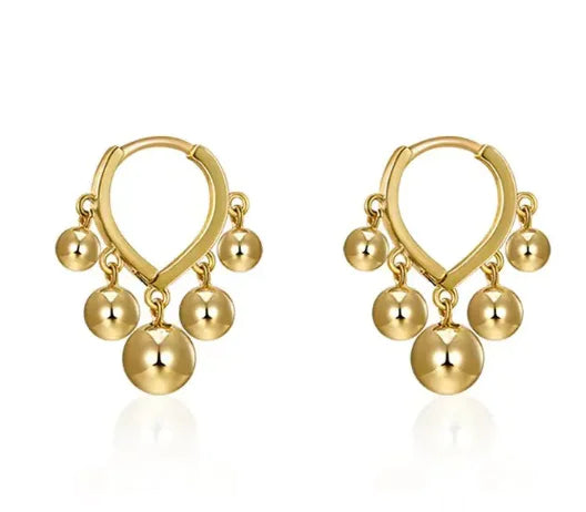 Niche Design Copper Earrings