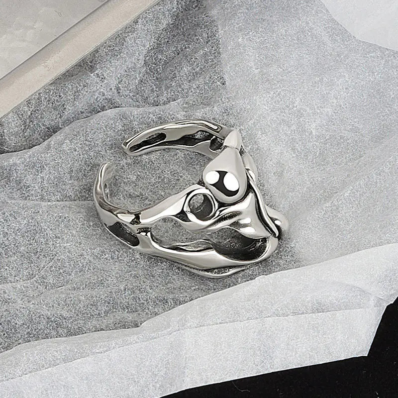 Irregular Hollow Surface Ring