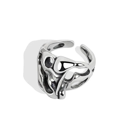 Irregular Hollow Surface Ring