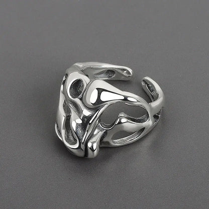 Irregular Hollow Surface Ring